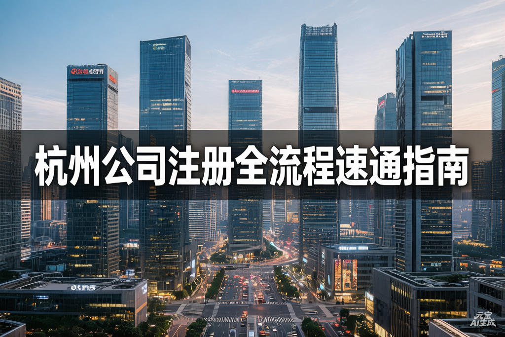 （2026年1月最新版）杭州公司注册全流程速通指南：资料、费用、政策一手掌握！
