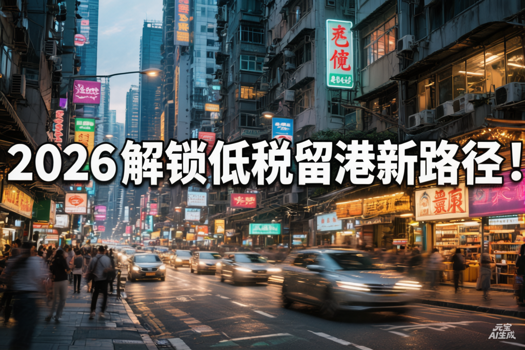 2026香港身份价值飙升：税务红利+续签便利，解锁低税留港新路径！