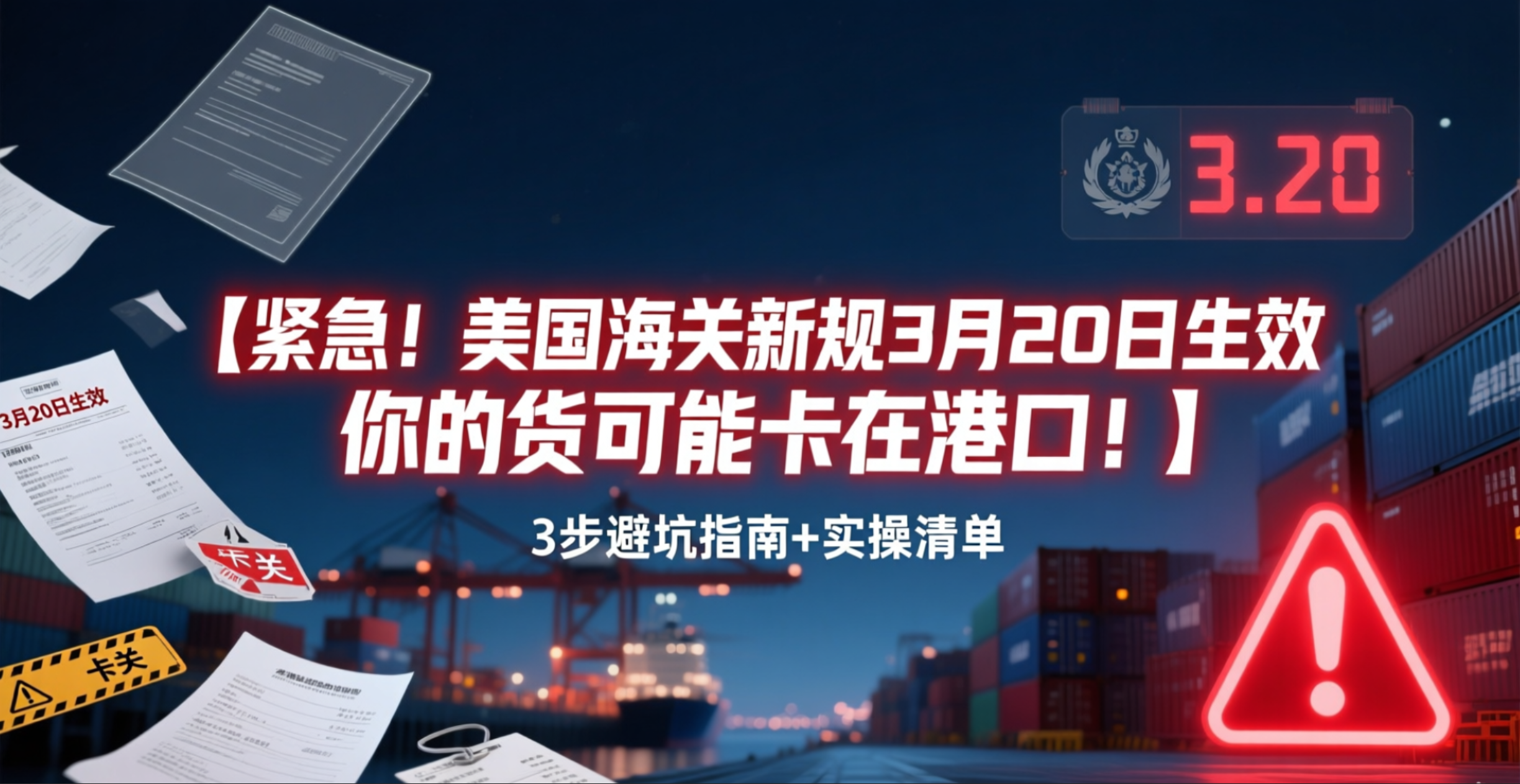 紧急！美国海关新规3月20日生效，你的货可能卡在港口！IOR到底是什么？卖家必看避坑指南