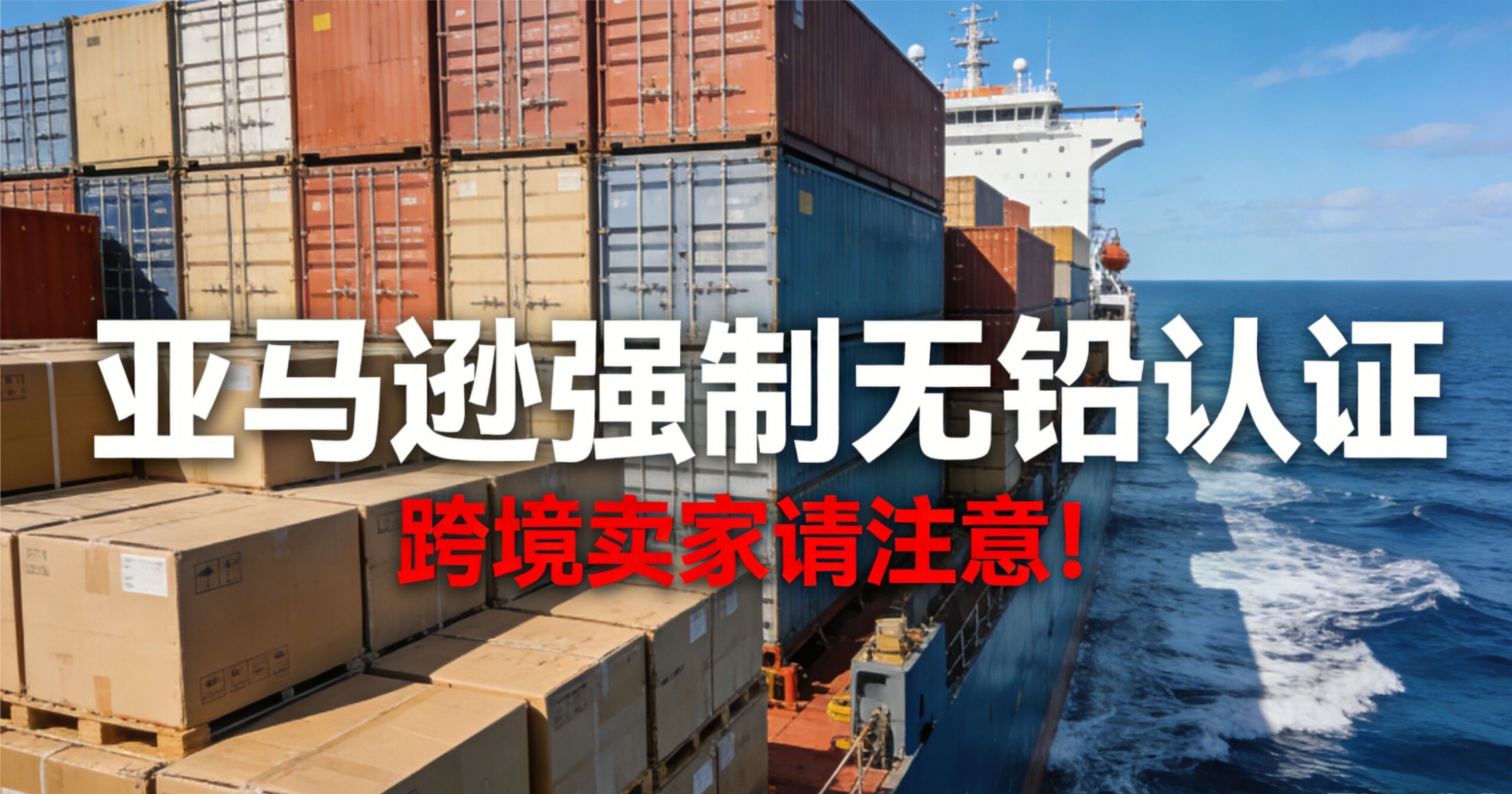 紧急！4月3日截止！亚马逊强制“无铅”认证：不提交，链接直接下架！