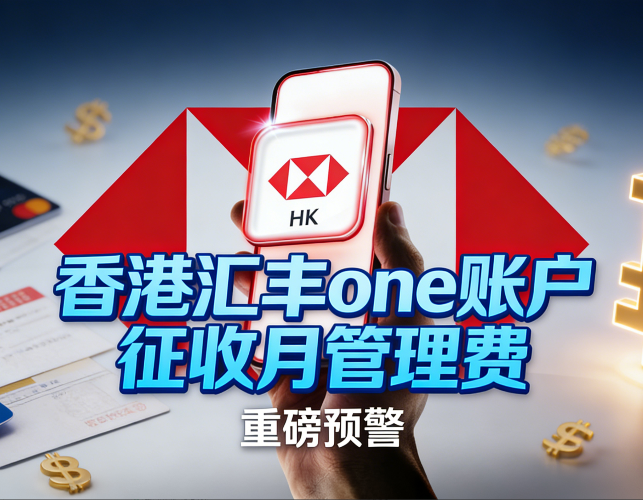 重磅！香港汇丰one账户 征收月管理费！