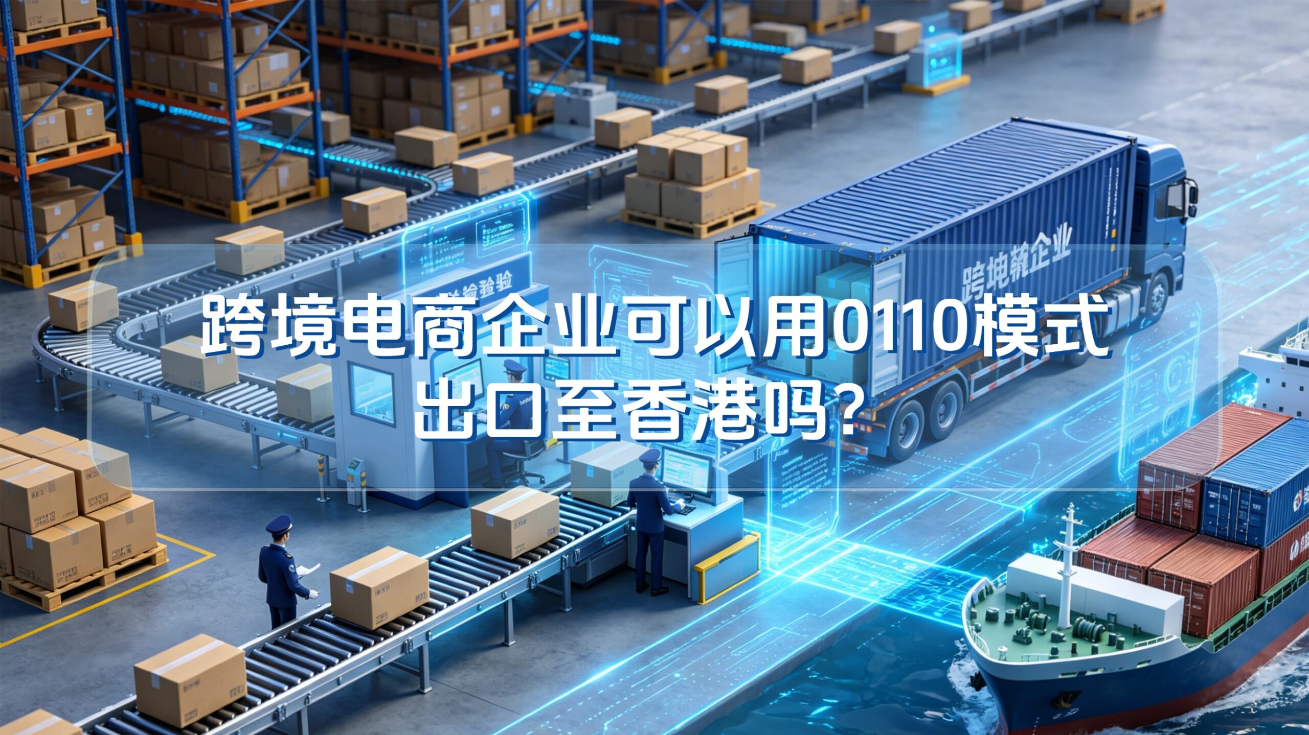 跨境电商企业可以用0110模式出口至香港吗？