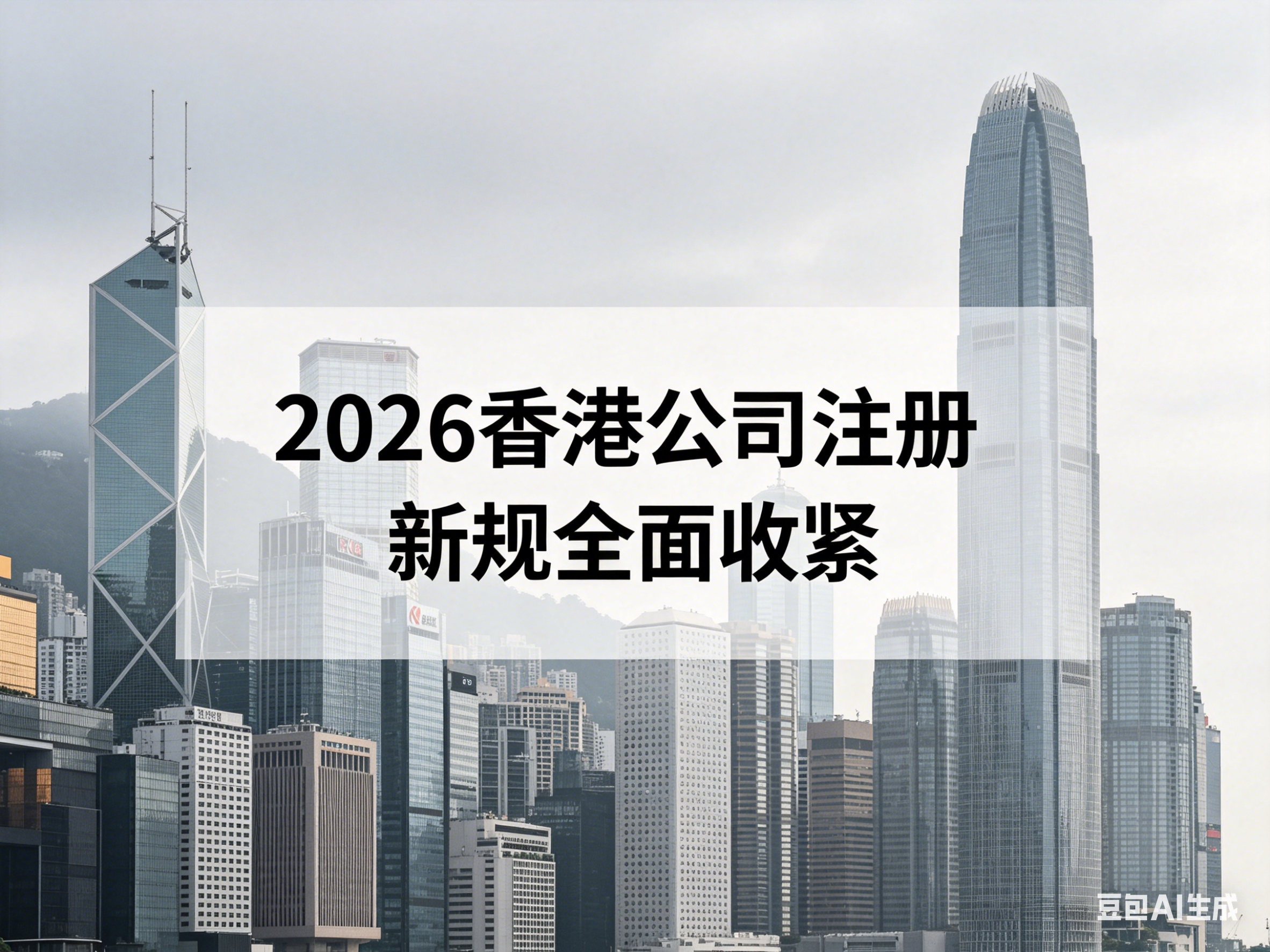 2026香港公司注册新规全面收紧！商业登记费上涨+实质审查升级，老板必看的合规避坑指南