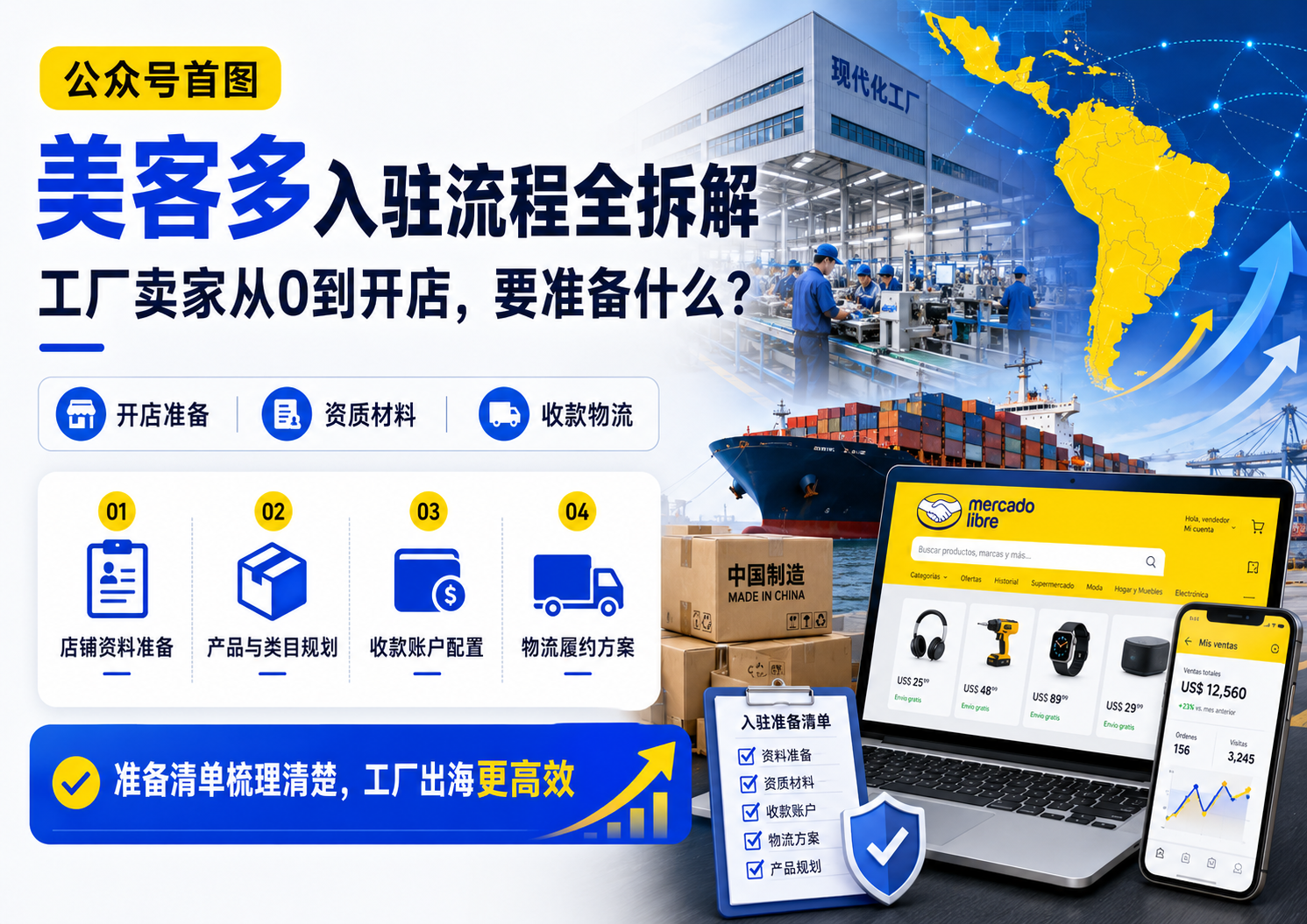 美客多入驻流程全拆解：工厂卖家从0到开店要准备什么？