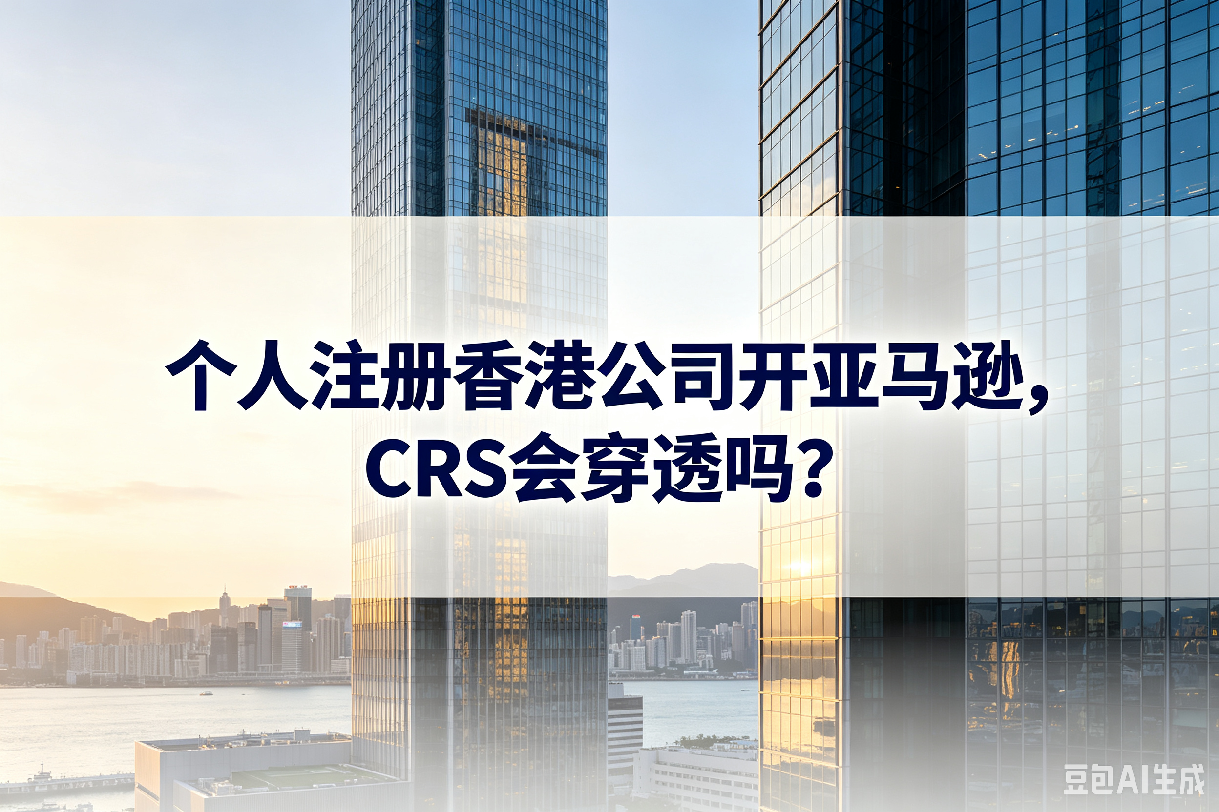 个人注册香港公司开亚马逊，CRS真的会穿透到内地吗？