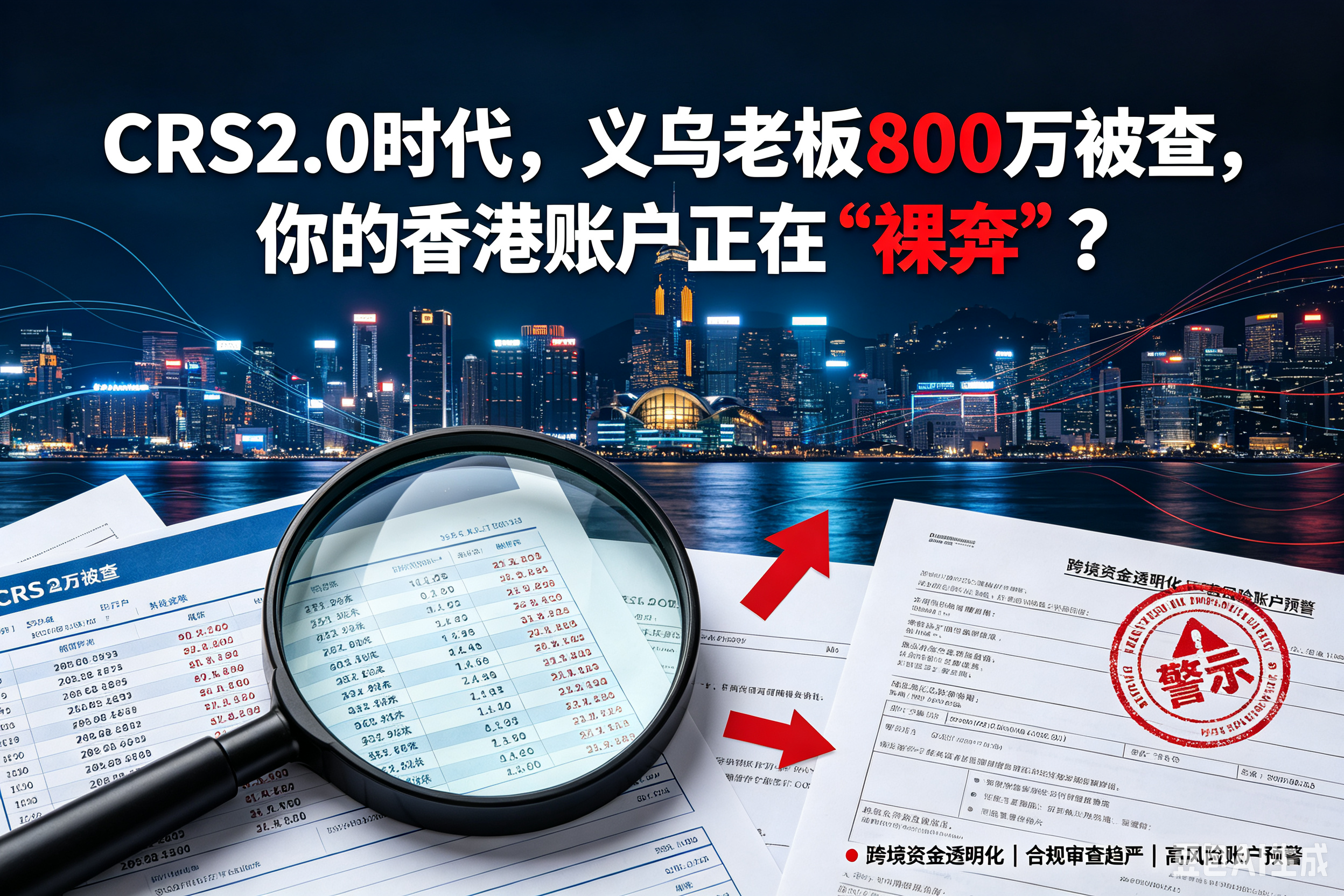 CRS2.0时代：义乌老板800万被查，你的香港账户正在“裸奔”？