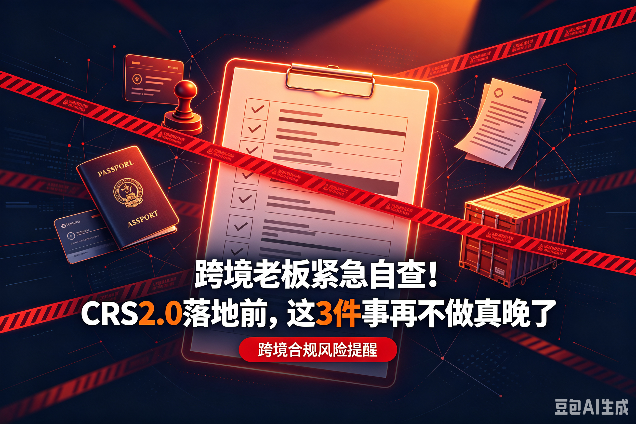 跨境老板紧急自查！CRS2.0落地前，这3件事再不做真晚了