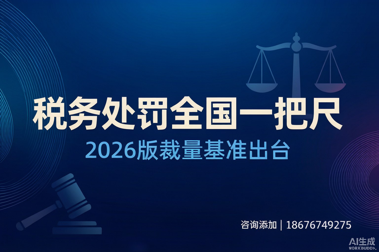 税务处罚迎来全国”一把尺”：2026版裁量基准出台，企业还在赌运气？