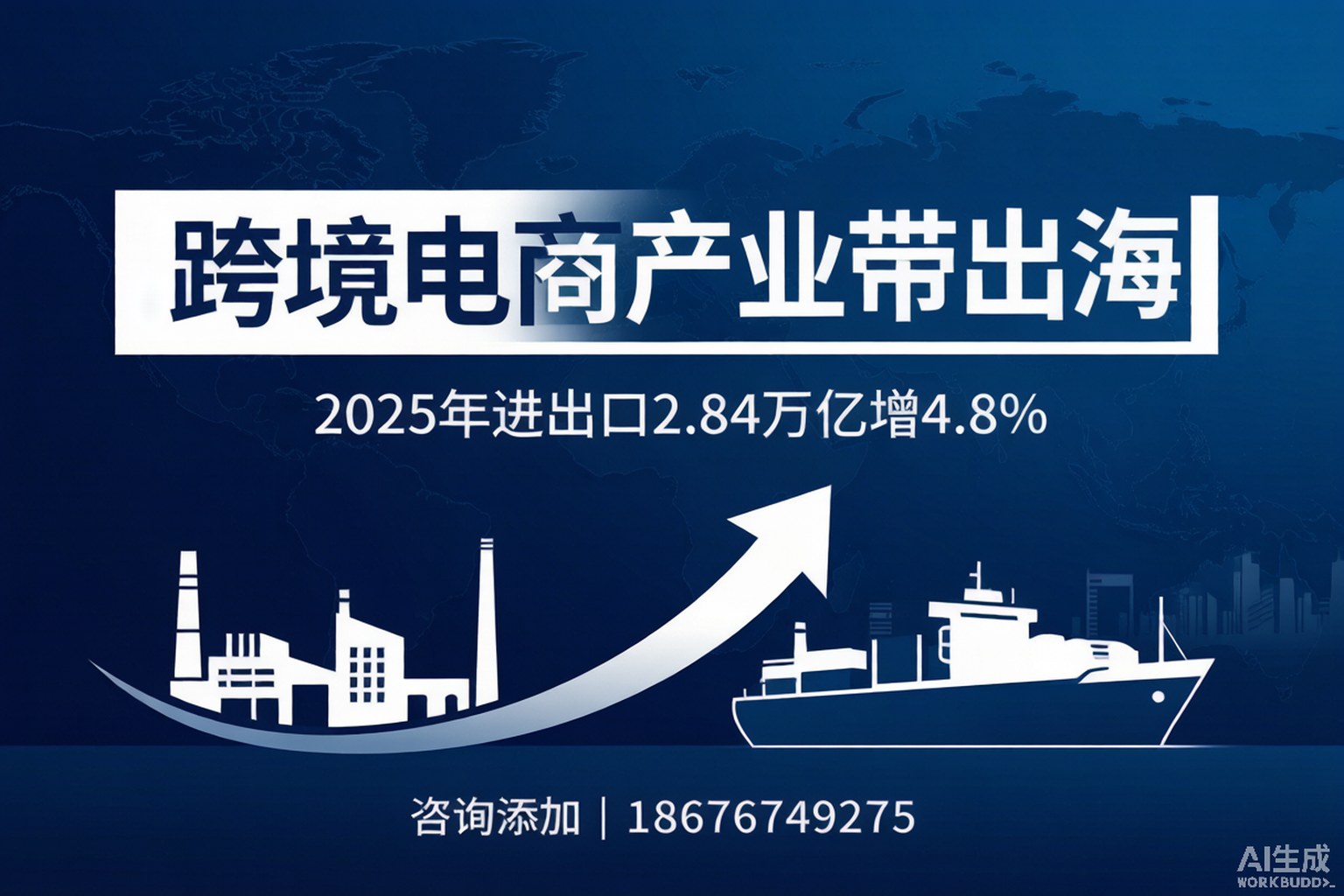 跨境电商+产业带：2025年进出口2.84万亿增4.8%，中国制造出海新引擎