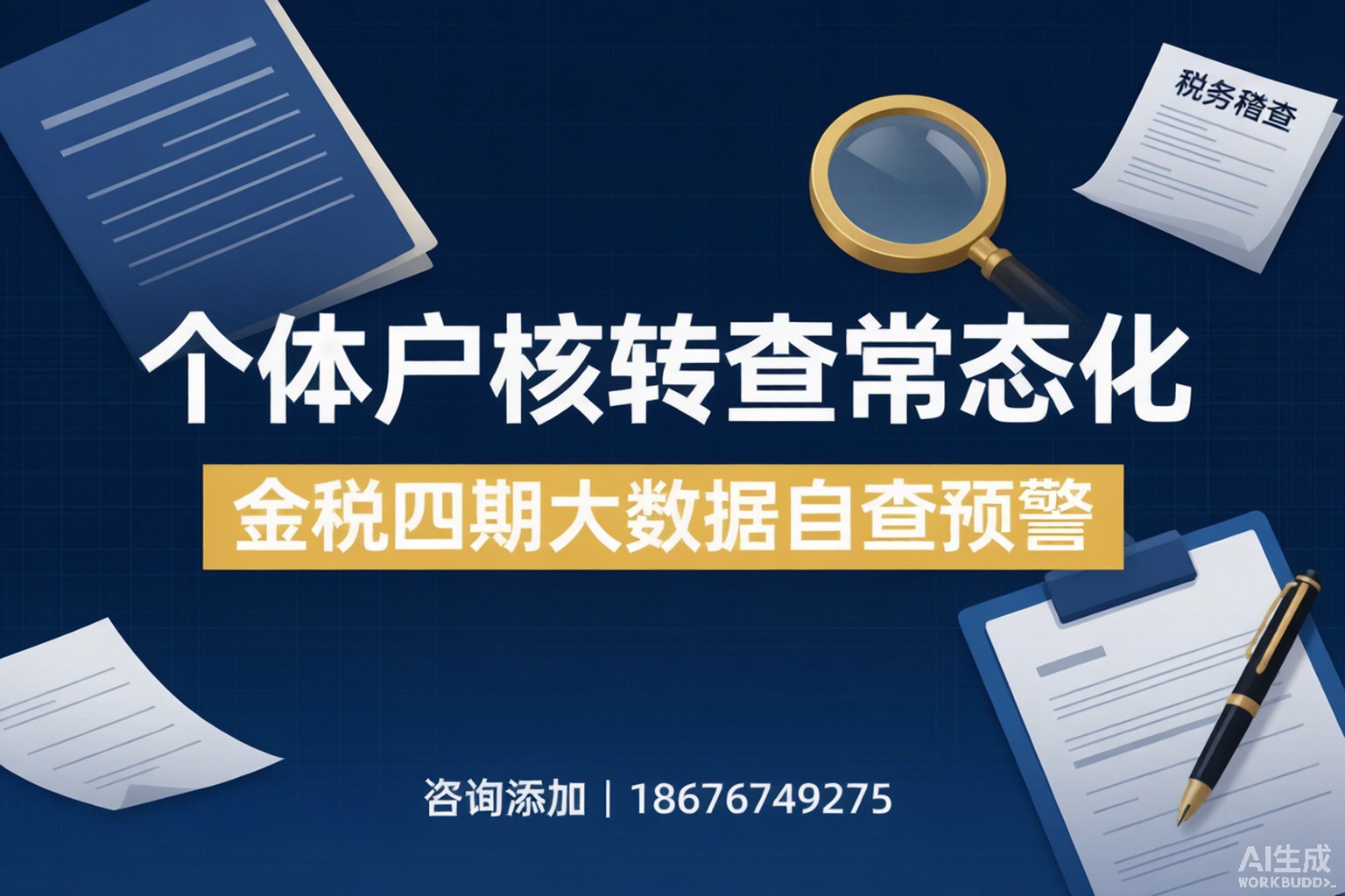 个体户”核转查”常态化：金税四期8月大数据自查，这些行为直接触发预警