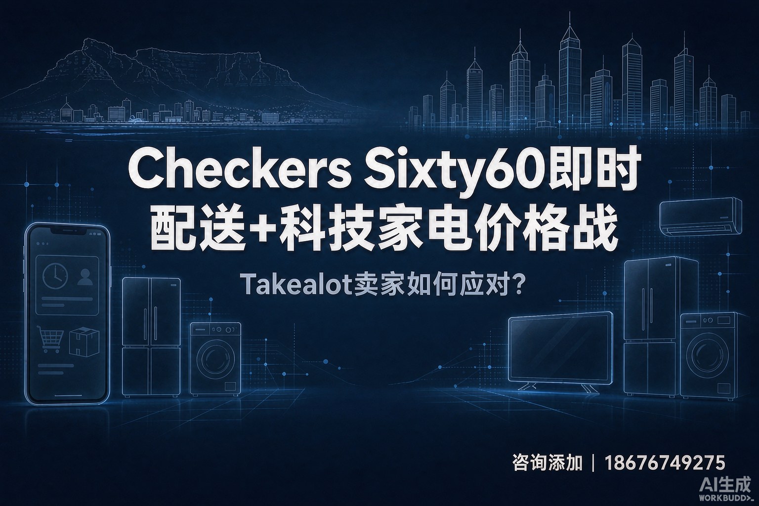 Checkers Sixty60即时配送+科技家电价格战：Takealot卖家如何应对？