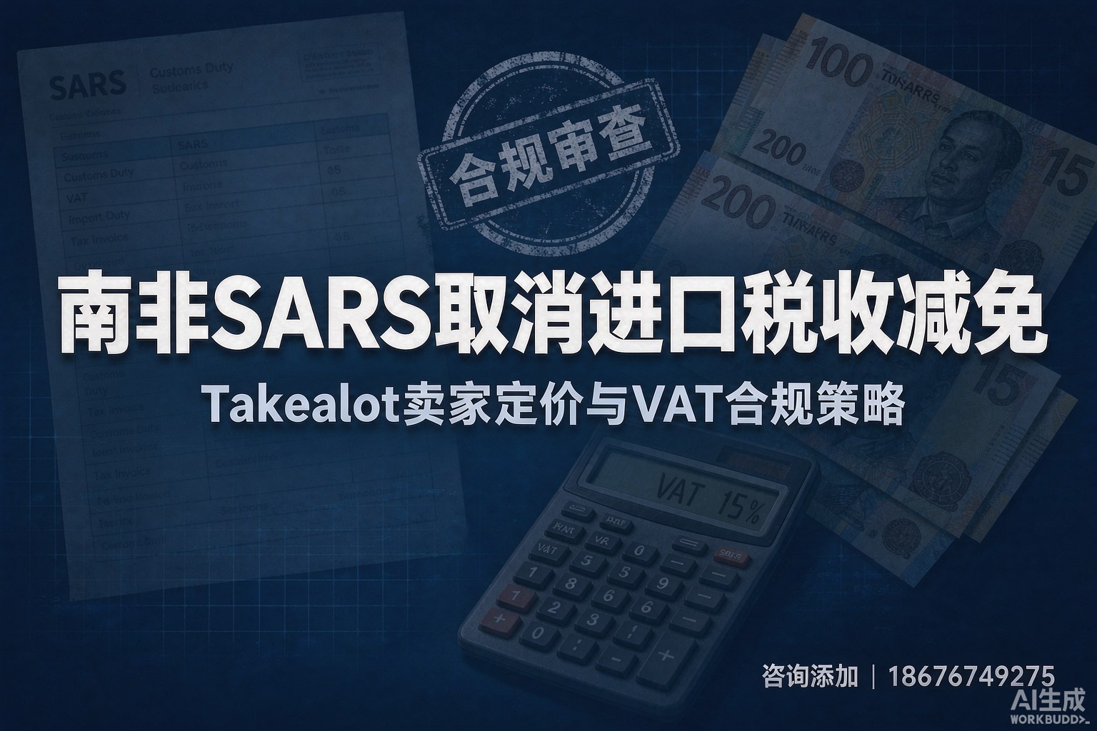 南非SARS取消140余项进口税收减免：Takealot卖家定价与VAT合规策略