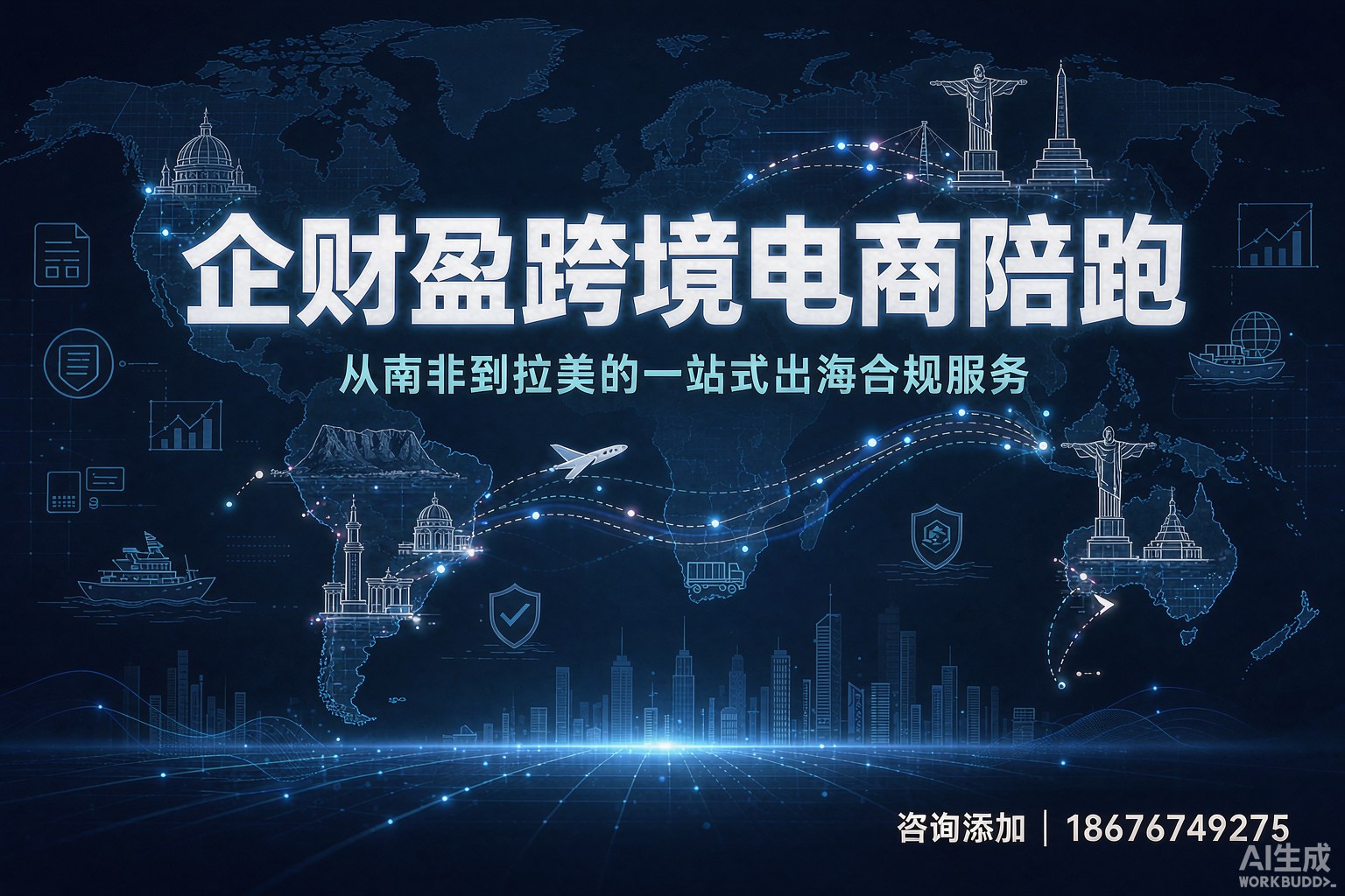 企财盈跨境电商陪跑：从南非到拉美的一站式出海合规服务