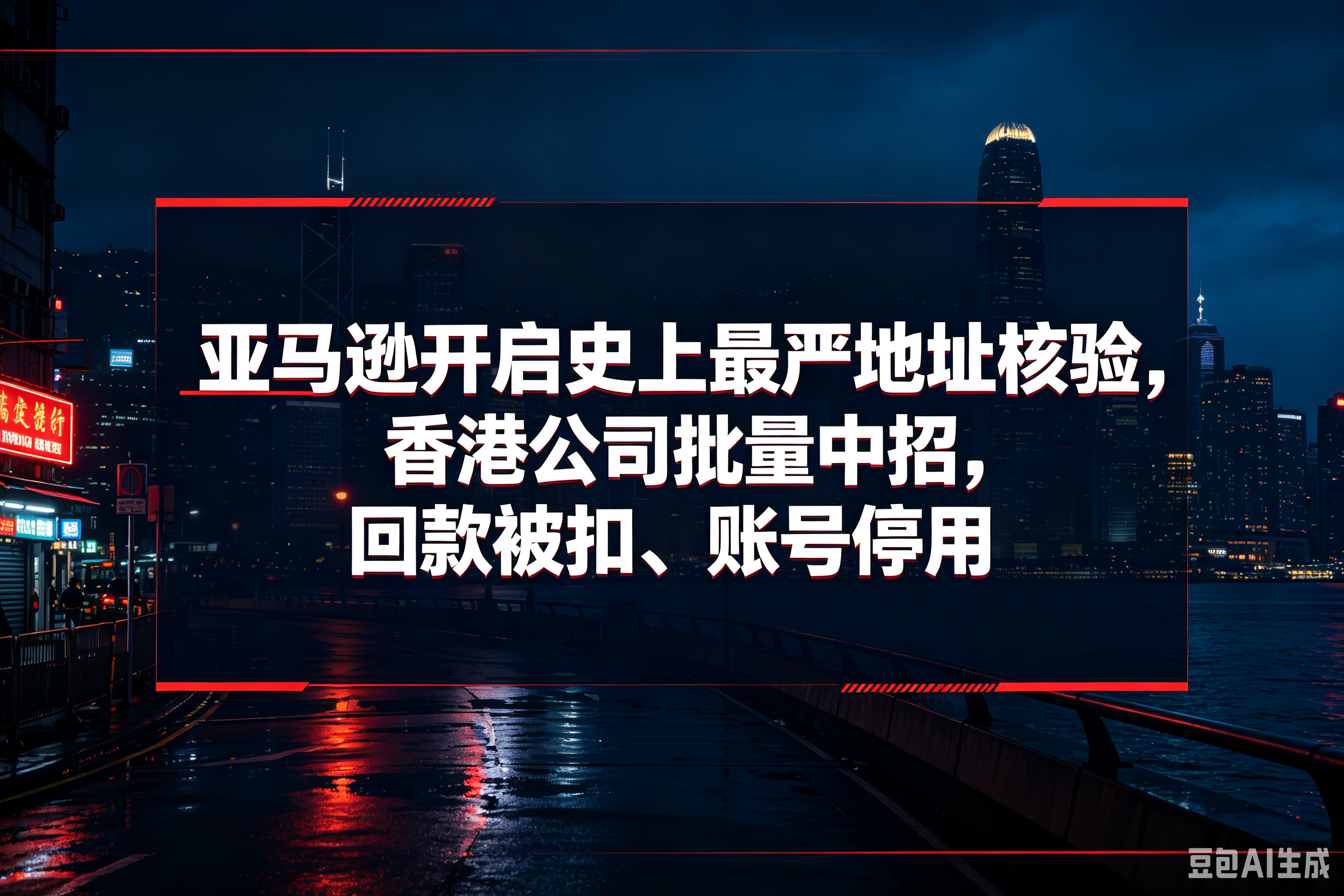 亚马逊开启史上最严地址核验，香港公司批量中招，回款被扣、账号停用