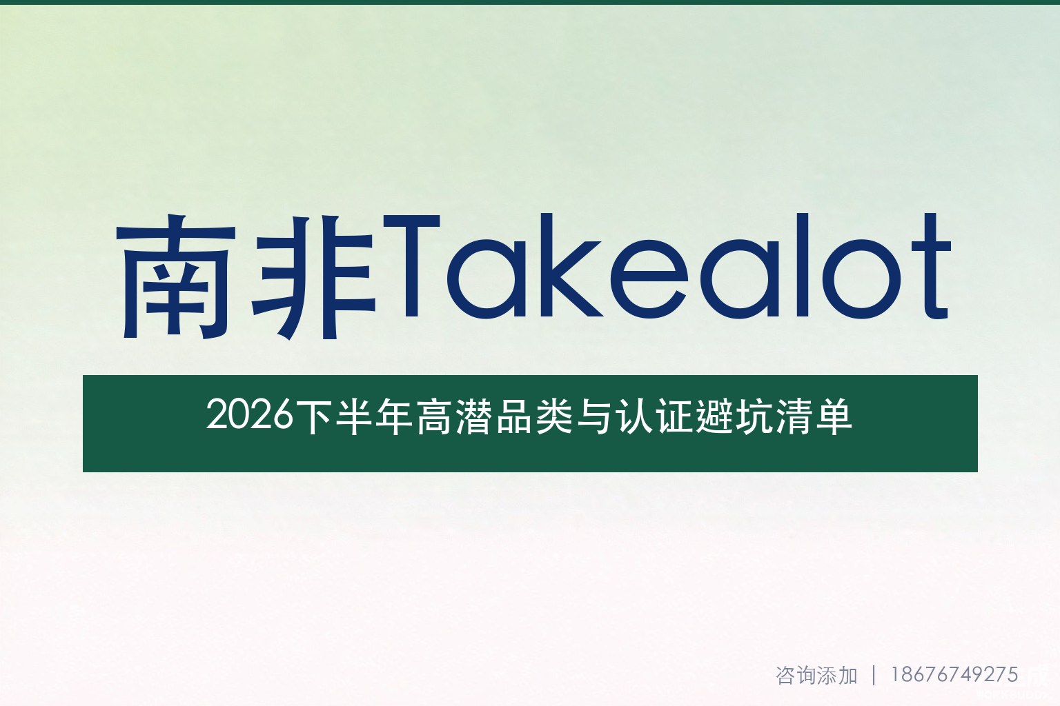 2026下半年Takealot选品指南：五类高潜品类与认证避坑清单